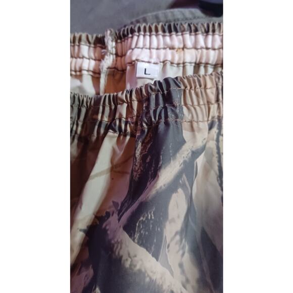 Realtree Hardwoods Mens Size Large Camo Rain Pants Outdoors Hunting Jogger Style - Picture 5 of 7